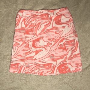 Pink and White Skirt